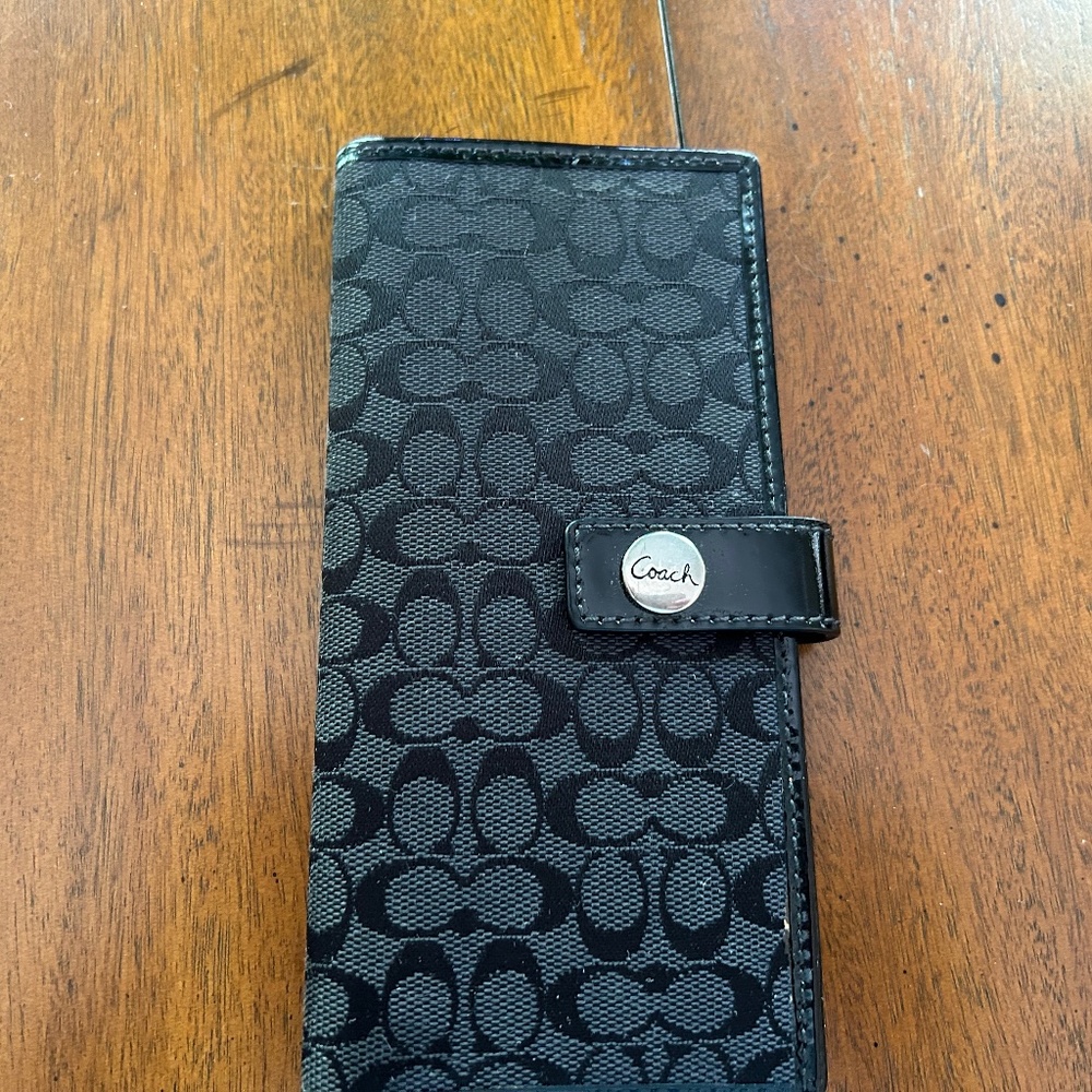 Coach checkbook Cover